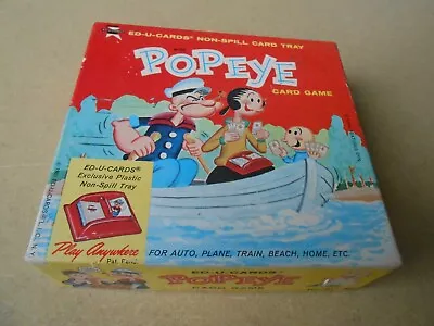 Popeye Card Game 1961 Box And 36 Cards Excellent Condition • $15