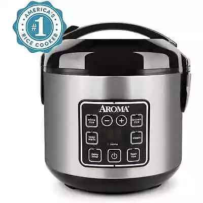 Aroma 8-Cup (Cooked) Rice & Grain Cooker Steamer New Bonded Granite Coating • $25.48
