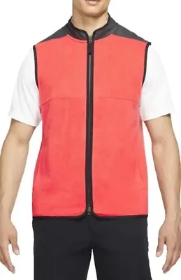 Nike Victory Men Fleece Golf Vest Jacket Therma-Fit Full Zip DA2905 Sz Large $65 • $34.99