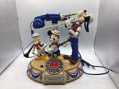 Telemania Disney Mickey Mouse Dixieland Band Animated Musical Telephone (2000) • $80