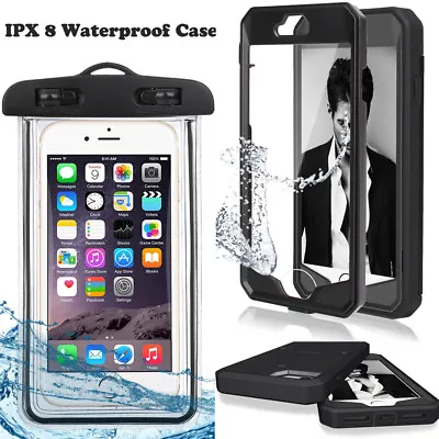 $8.54 • Buy For IPhone 8 6S 7 Iphone8 Plus 360° Protective Hard Case Cover+Waterproof Pouch