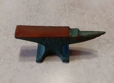 Vintage Miniature Pope Foundry Blacksmith Farrier Anvil 6oz Marion Indiana  • $49.95