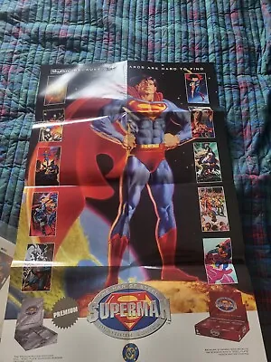 Comic Book Promo Poster Skybox Platinum Series Card Superman The Man Of Steel • $15