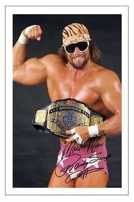 MACHO MAN RANDY SAVAGE Signed Autograph PHOTO Signature Print WWE WRESTLING • $4.47