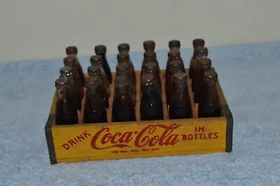 Coca-Cola Philippines Miniature Bottles 24 Pcs. With Wooden Crate 1950s RARE • $165