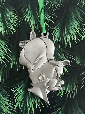 Pewter Elmer Fudd Warner Bros Christmas Tree Metal Figurine Bugs Bunny Ornament • $8.95