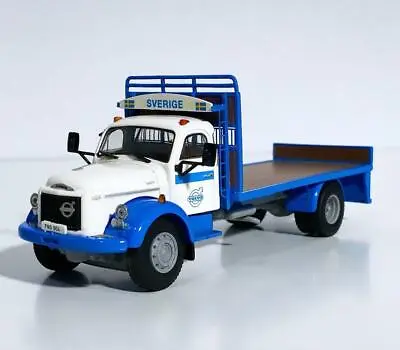 Volvo N88 Torpedo 4x2 In White-blue(with Load)WSI Truck Models 04-2103 • $149.41