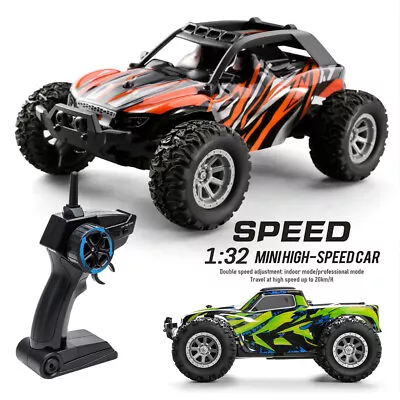 1:32 Mini RC Cars High Speed 2.4G 4WD Off Road Car Remote Control Truck Kid Toy • $22.21