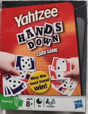 Yahtzee Hands Down Card Game-Brand Used Hasbro Family Ages 8+ 2-6 Players • $7.99