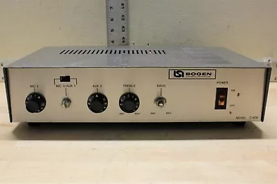 Vintage Bogen Model C 60B Solid State 60W PA Amplifier Lear Siegler • $39.99