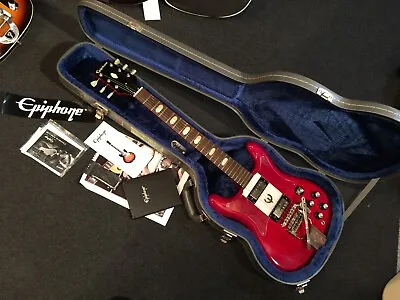 Electric Guitar Epiphone Wilshire 50th Anniversary Crestwood Red SN 12112306566 • $1535