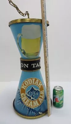 Vtg Kodiak Cream Ale Beer Light Sign Motion Alaska Pyramid Mountain Mug Schmidt • $195