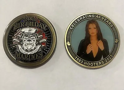 248th Marine Corps Birthday Limited Hooters 40th Year Anniversary Challenge Coin • $29.99