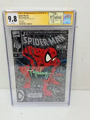 Spider-Man #1 Marvel Comics 8/90 Graded 9.8 Signed By Todd Mcfarlane On 1/17/23 • $599