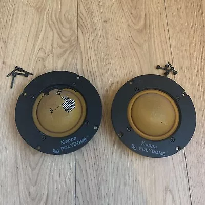 Vintage Original Infinity Kappa Polydome 6.1 Speakers Series II Tested! 902-5793 • $159.95