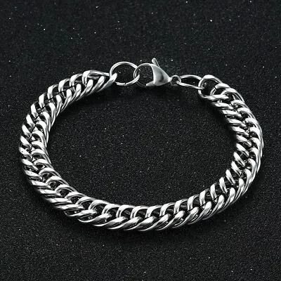 Classical Stainless Steel Men Women Bracelets Bangle Foot Ankel Jewelry - 3mm • $0.64
