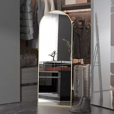 Arched Full Length Mirror 64  X 21  Floor Standing Mirror Unique Vertical Mirr • $69.99