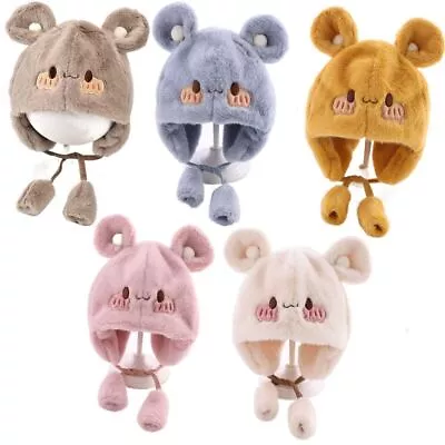 Soft Baby Children Plush Hat Cute Warmer Beanie With Ears  Outdoor • $16.25