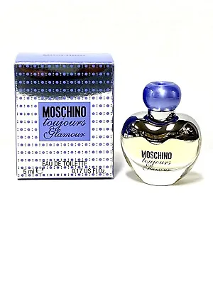 MOSCHINO TOUJOURS GLAMOUR WOMEN EDT 5ml-0.17oz Splash Travel MINI SAMPLE (D19 • $12.95