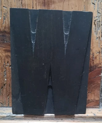 £9.50 • Buy Vintage Printers Block Letterpress Type Wooden Printing Large Letter W 