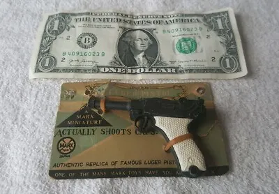 1950s MARX LUGER PISTOL TOY Mounted On Original Selling Card AUTHENTIC REPLICA • $45