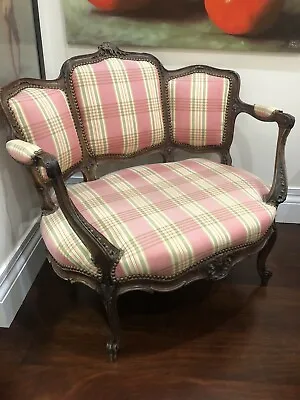 Rare Small Antique Vintage Lovely Walnut Victorian Sofa Settee Circa 1870 • $290