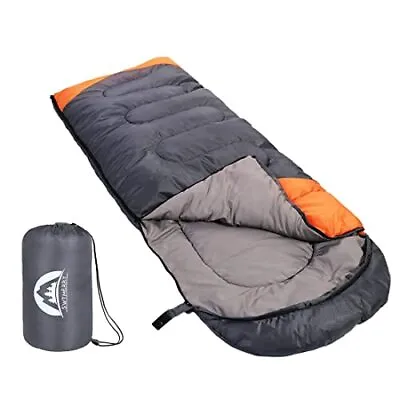 Sleeping Bag 3 Seasons (Summer Spring Fall) Warm & Cool Weather - Lightweight • £19.50