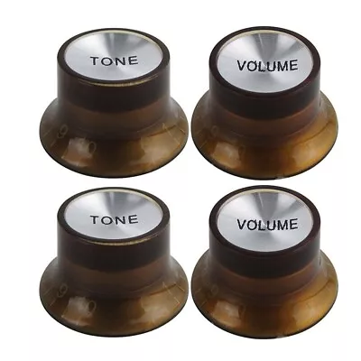 4pcs Electric Guitar Top Hat Volume & Tone Knobs For Gibson Epiphone Les Paul SG • $16.96