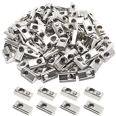 100 Pcs 2020 Series M5 Half Round Roll In Spring T Nuts Roll In Spring Loaded... • $21.83