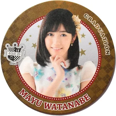 AKB48 CAFE Mayu Watanabe Graduation Limited Paper Coaster • $9.99