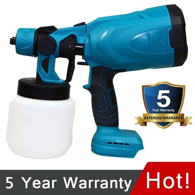 £32.79 • Buy Electric Airless HVLP Spray Gun 18V Cordless Fence Wall Paint Sprayer For Makita
