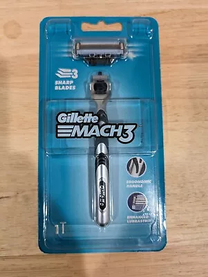 Gillette Mach 3 Handle + 1 Cartridge Starter Pack - NEW - US SELLER • $6.82