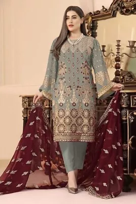 Indian Pakistani Dress Party Wear Kameez Salwar Designer Bollywood Wedding Suit • $74.56