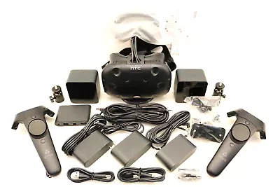 HTC Vive VR Headset Complete Set Full Kit System Steam VR PC Virtual Reality • $351.99