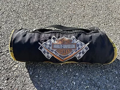 Harley Davidson Motorcycles Roll Up Concert Travel Camping Blanket Cover W/Strap • $21