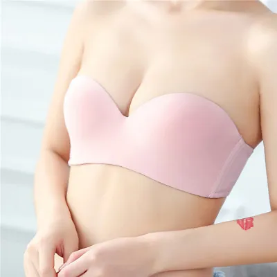 £7.91 • Buy Multiway Women Push Up Bra Slightly Padded Strapless Invisible Bra Sexy Lingerie