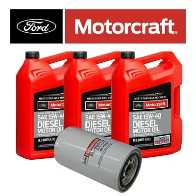 Motorcraft 15W-40 Engine Oil/Filter For 16-22 Ford F-250/F-350 6.7L Powerstroke • $116.34