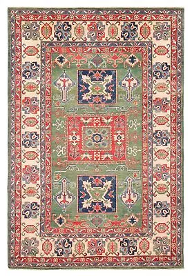 Traditional Hand-Knotted Medallion Carpet 6'4  X 9'7  Wool Area Rug • $793