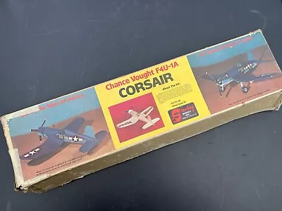 Vintage STERLING Chance Vought F4U-1A CORSAIR 36  Wingspan Scale MODEL KIT • $199.99