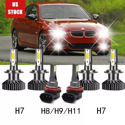 6x Bulbs For Hyundai Sonata 2012 2013 2014 LED Headlight Hi/Lo + Fog Light 6K • $40.84