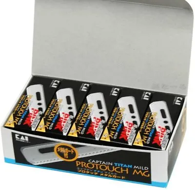 KAI CAPTAIN TITAN MILD PROTOUCH MG 15 Blades X 10 Packs Japan New Free Shipping • $90.35