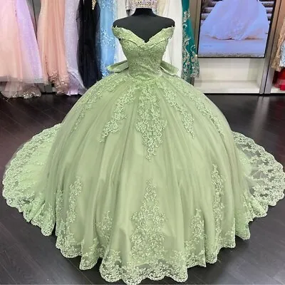 Prom Party Dress Beading Princess Wedding Ball Sweetheart Sleeveless Bride Gowns • $173.30