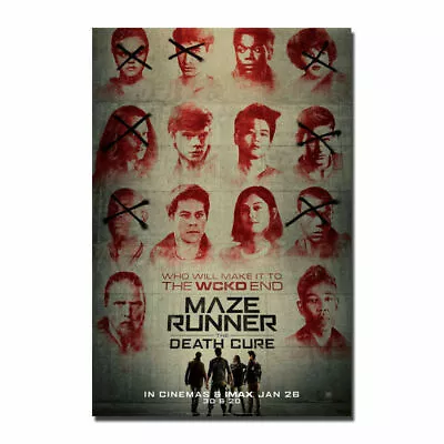 2C133 Maze Runner The Death Cure Movie Deco Print Art Silk Poster • $13.86