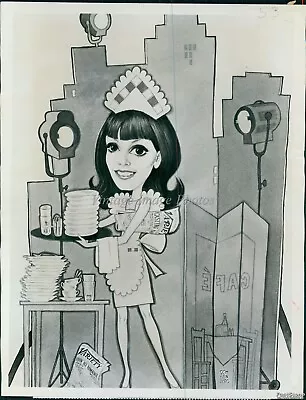 1966 Abc Network Marlo Thomas Actress Television Series That Girl Wirephoto 7X9 • $9.99