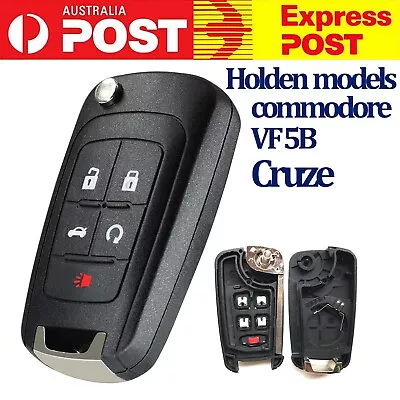 Remote Key Flip Shell Case For HOLDEN Enclosure Blank COMMODORE VF AU 5 Buttons • $10.89