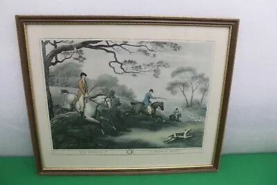 £24.95 • Buy Vintage Framed Print Samuel Howitt  Fox Hunting 2nd  Published Orme's, 1955