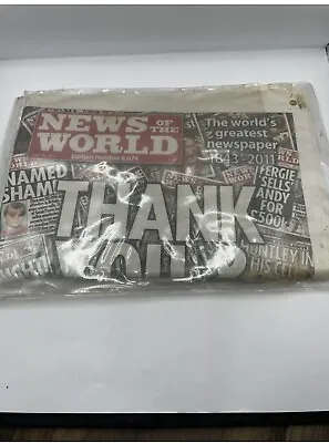 News Of The World - Last Ever Newspaper - Goodbye Edition - Original Copy 2011 • £4.07