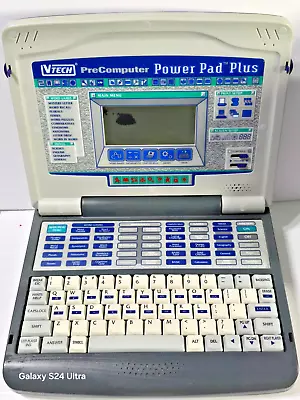 VTech Power Pad Plus Pre Computer Laptop WORKS W/Batteries No Cord (for PARTS) • $10