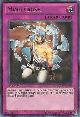 Mind Crush - LCYW-EN295 - Ultra Rare - 1st Edition Yugioh • $5.52