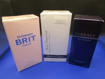 Versace The Dreamer - Burberry Brit Sheer - Atelier Cologne Muse Imperial Pick1 • $55.99